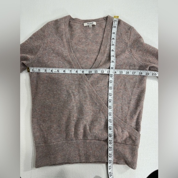 Madewell merino wool blend wrap pullover sweater size S - Picture 7 of 10